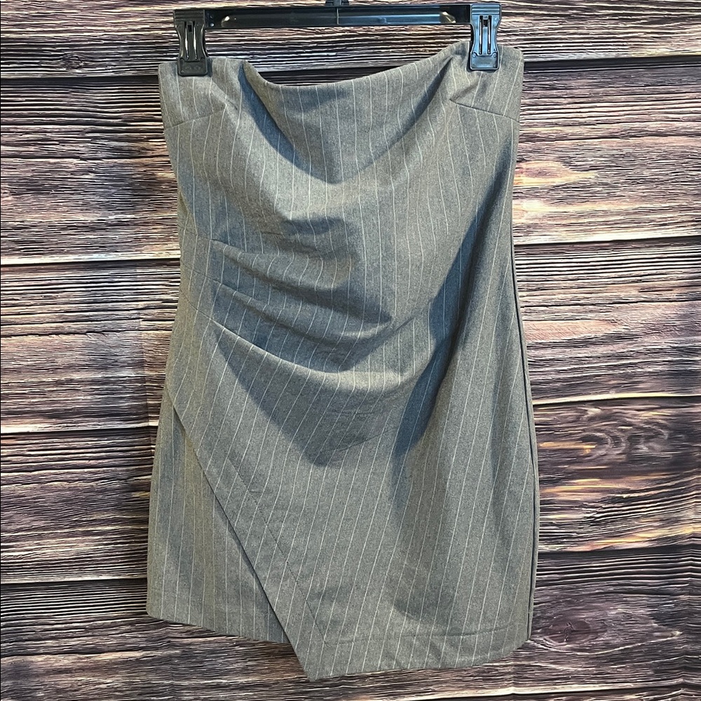 Wild Fable Charcoal Pinstripe Shirt/Dress Sz M
